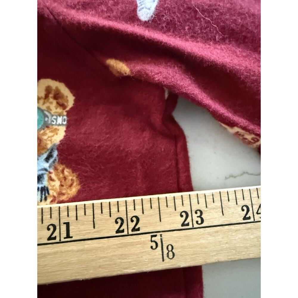 Forever 21 Mens Teddy Bear Print Flannel Lounge Sleep Shirt Pajama Top Large New - Picture 9 of 9